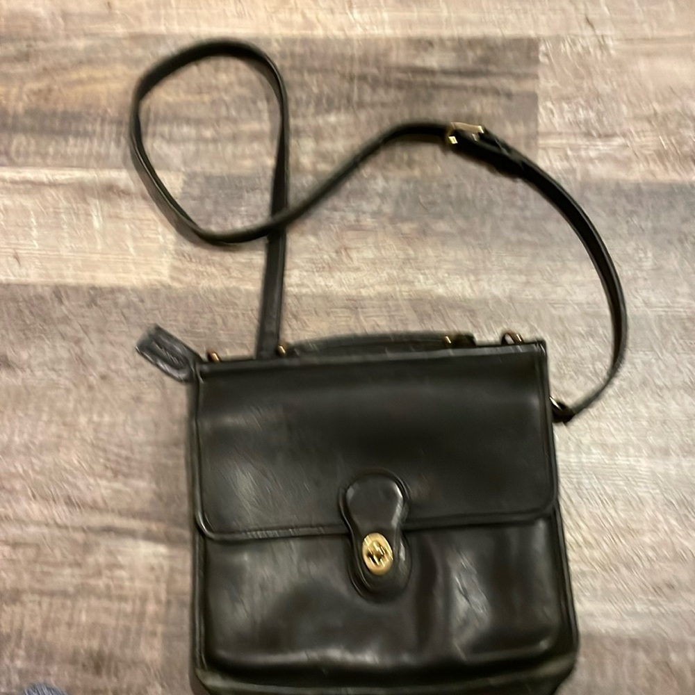 Vintage coach cross body leather